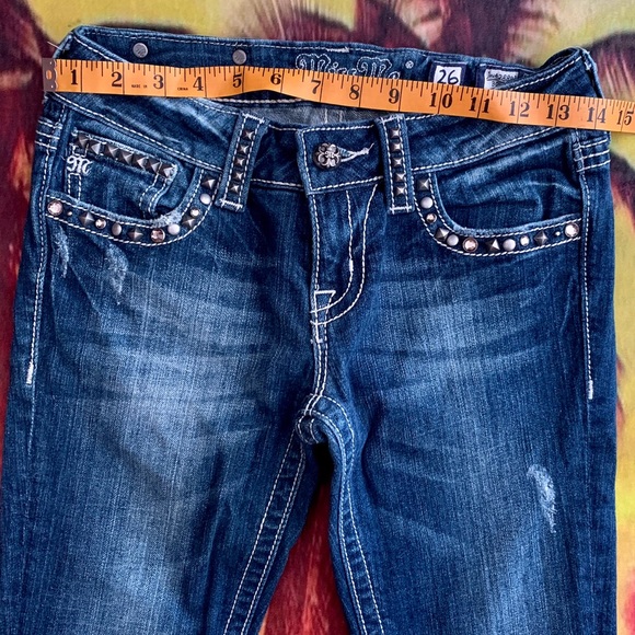 Miss Me Bootcut Denim Jeans Size 26 - Picture 2 of 11